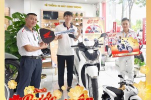 CHÚC MỪNG KHÁCH HÀNG - NGUYỄN THÀNH HIỆP - KHÁCH HÀNG ĐẦU TIÊN MUA XE TRÚNG XE TẠI HỆ THỐNG XE MÁY DUNG VƯỢNG